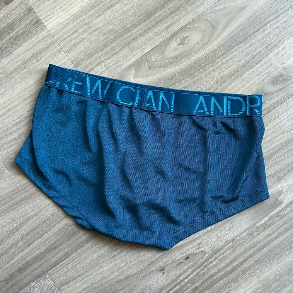 Andrew Christian | Sensual Rib Trunk w/ Almost Naked in Deep Teal (Small) - Picture 8 of 13
